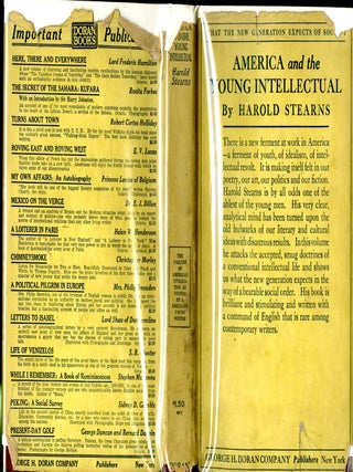 Item #049121 America and the Young Intellectual. Harold Stearns
