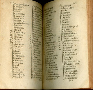 Les Oeuvres de Maistre François Rabelais, Docteur en Medecine. Contenant cinq livres de la vie, faicts & dicts Heroiques de Gargantua & de son fils Pantagruel Plus la Prognostication Pantagrueline