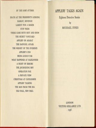 Appleby Talks Again: Eighteeen Detective Stories