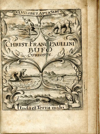 Item #049250 Bufo juxta methodum & leges illustris Academiae naturae curiosorum breviter...