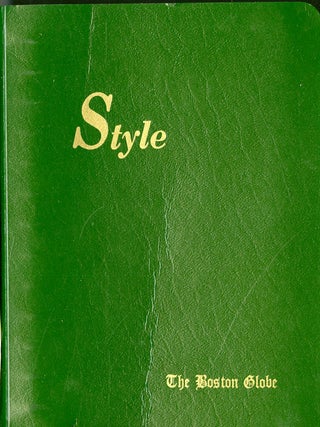 Item #049256 Style (cover title): The Boston Globe Sylebook. Tom Winship