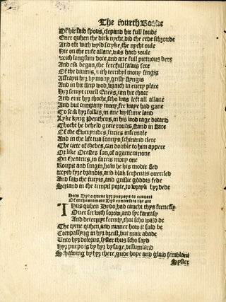 Item #049304 The xiii Bukes of Eneados of the Famose Poete Virgill Translatet out of Latyne...
