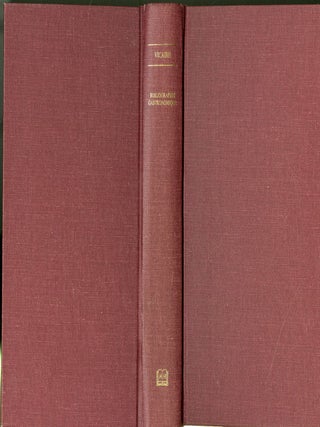 Item #049341 Bibliographie Gastronomique. Georges Vicaire
