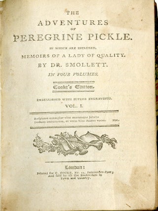 The Adventures of Peregrine Pickle in Which are Included Memoirs of a Lady of Quality (Cooke's pocket edition of select works)