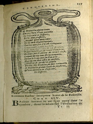 Les Oeuvres de M. François Rabelais, Docteur en Medecine, Contenant cinq livres de la vie, faits & dits, Heroiques de Gargantua & de son fils Pantagruel.