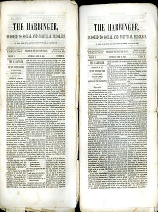 Item #049429 The Harbinger Devoted to Social and Political Progress: Volume II Numbers 19 and 20....