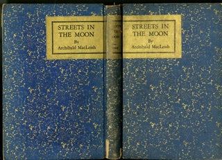 Item #049546 Streets in the Moon. Archibald Macleish