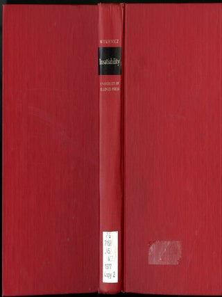 Item #049569 Insatiability. Stanislaw Ignacy Witkiewicz