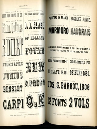 Specimens of Printing Types Made at Bruce's New York Type Foundry