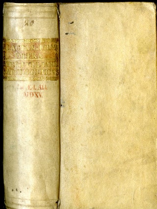 Item #049717 Divinarum Institutionum Libri Septem (Institutiones Divinae); Apologeticus....