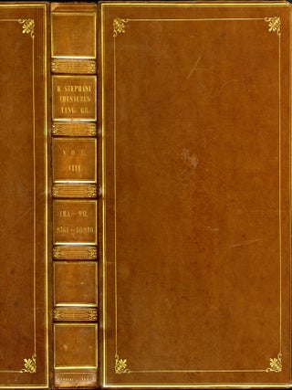 Thesaurus Graecae Linguae: Editio Nova Auctior et Emendatior