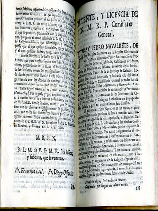 Directorio Para Informaciones de los Pretendientes de el Santo Habito de N. Seraphico P.S. Francisco, en que hallaran los padres comissarios de ellas todo lo necessario para una perfecta informacion