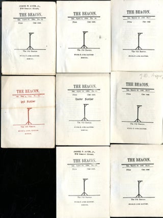 The Beacon 8 issues, Boston 1895 [amateur journalism. James B. Ayer, M. B.