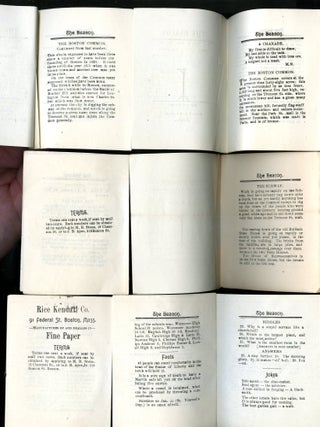 The Beacon 8 issues, Boston 1895 [amateur journalism]
