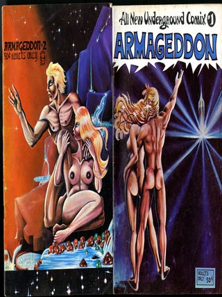 Item #049793 All New Underground Comic #1 Armageddon [with] Armageddon #2. Barney Steel