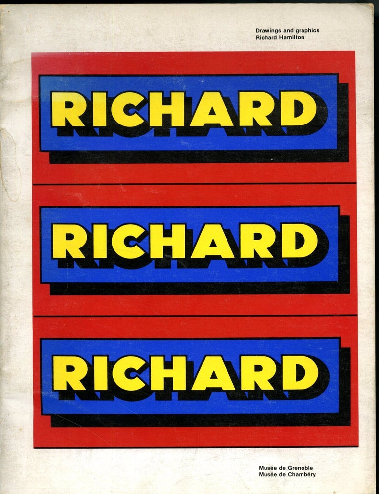 Item #049884 Richard Hamilton: Drawings and Graphics. Richard Hamilton.