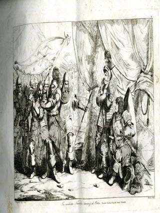 Eight Engravings Depicting Scenes from La Secchia Rapita (The Bucket Kidnapped, 6 engravings) by Alessandro Tassoni (1565-1635) & Gerusalemme Liberata (Jerusalem Delivered) by Torquato Tasso