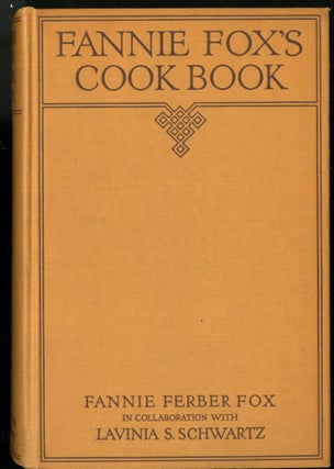 Item #CAT000003 Fannie Fox's Cook Book. Fox Fannie Ferber