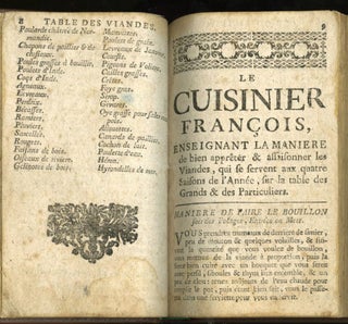 Le Cuisinier François, Enseignant la Maniere d'apprêter & assoisonner toutes sortes de viandes, grasses & maigres, legumes, patisseries en perfection , &c.