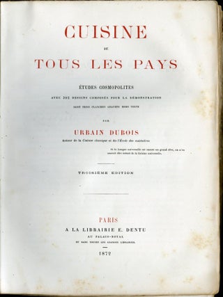 Cuisine de Tous les Pays Études Cosmopolites