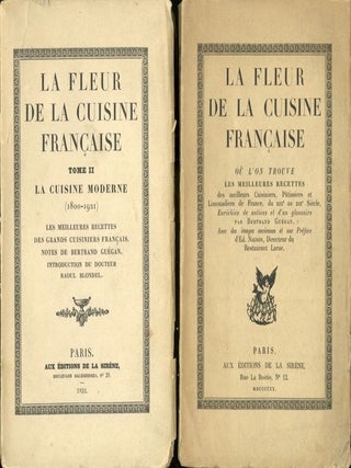 Item #CAT000132 La Fleur de la Cuisine Française ou L'on Trouves les Meilleures Recettes des...