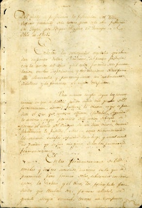 Item #CAT000300 Del Modo de Perfeccion la Fabricacion del Vomo [Manuscript Translation of...