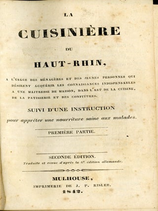 La Cuisinière du Haut-Rhin