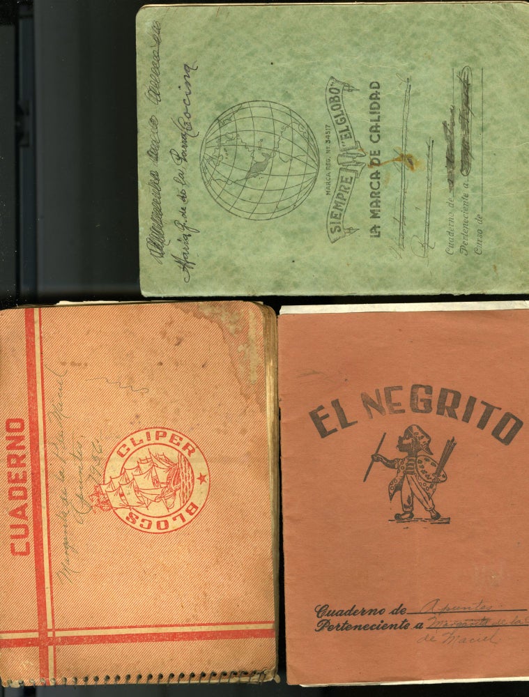 Item #CAT000404 Three Mid 20th century Mexican Manuscript Cookbooks. Maria G. de la Parra.