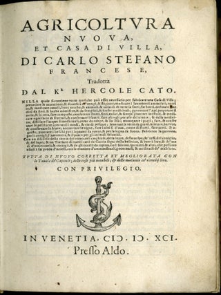 Agricoltura Nuova et Casa di Villa di Carlo Stefano Francese