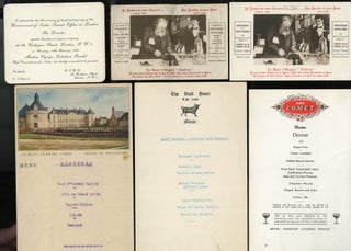 Item #CAT000455 Collection of Mid Century Menus and Related Correspondence - Most from the Savoy...