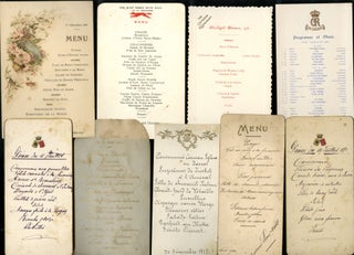 Large Archive of Menus and Related Documents from Europe, late 19th and Late 20th Century