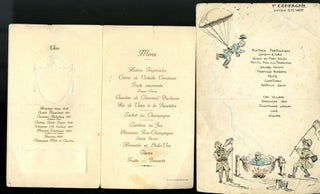 Large Archive of Menus and Related Documents from Europe, late 19th and Late 20th Century