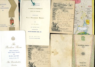 Large Archive of Menus and Related Documents from Europe, late 19th and Late 20th Century