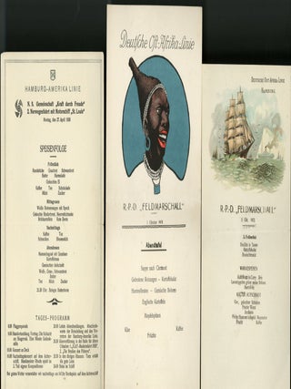 Archive of Mid Century Cruise Ship Menus