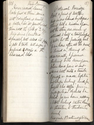 19th Century Manuscript English Cookbook