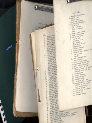 Item #CAT000479 Archive of typed and collected recipes from a prominent Mexican politician and...