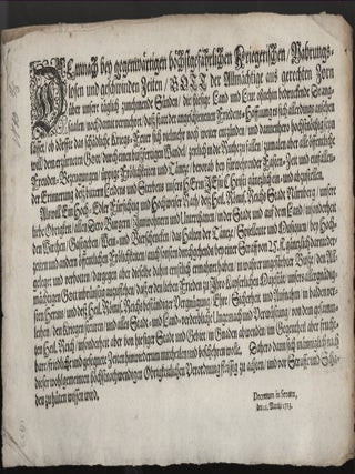 Item #CAT000481 Verordnung Verbot von Festlichkeiten - Prohibition of Festivities due to the War