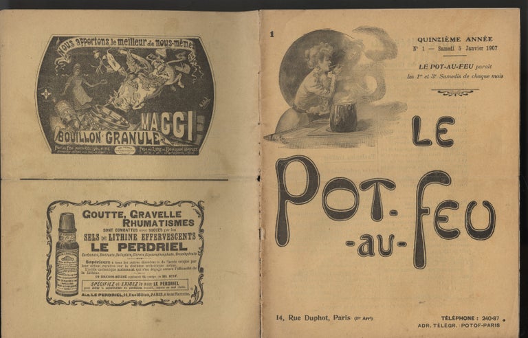 Item #CAT000482 Le Pot-au-Feu collection of loose issues [45 issues, 1895-1914.