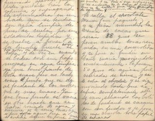 Mexican Manuscript Cookbook, early 1900s