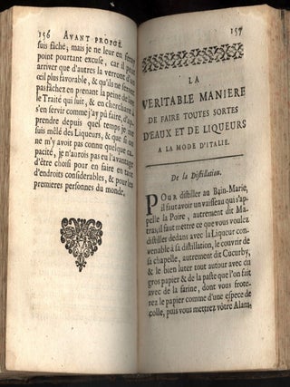 La Maison Reglée et L'Art de Diriger la Maison...avec la Veritable Methode de fair toutes sortes d'essences d'eaux & de liqueurs, fortes & refraîchements à la mode d'Italie