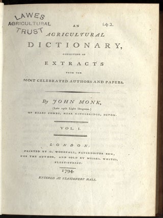 An Agricultural Dictionary, Consisting of Extracts from the Most Celebrated Authors and Papers