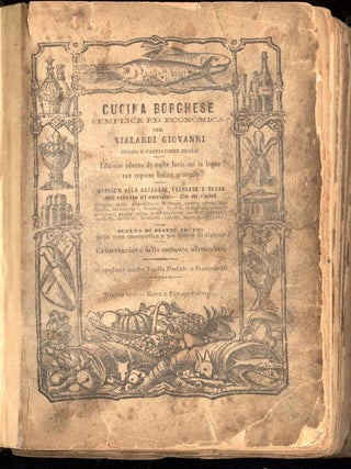 Item #CAT000533 Cucina Borghese. Giovanni Vialardi