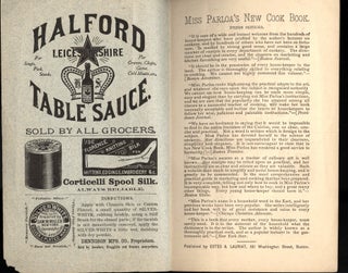 Choice Receipts and Specimen Pages from Miss Parloa's New Cook-Book