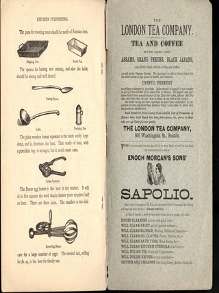 Choice Receipts and Specimen Pages from Miss Parloa's New Cook-Book