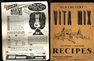 Item #CAT000599 Old Country Vita Mix Recipes [with] How to Use Your Vita Mix Liquefier - Blender...
