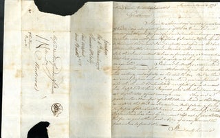 Item #CAT000644 Manuscript letter re: Madeira Wine, Ale. Thomas William Jolly