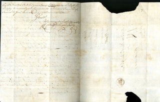 Manuscript letter re: Madeira Wine, Ale