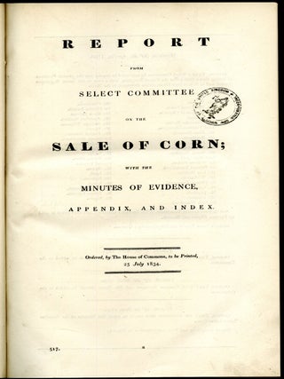 Report from Select Committee on the Sale of Corn