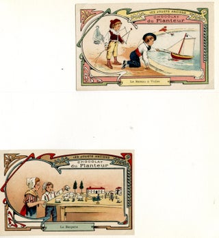 Item #CAT000680 Chromolithograph Chocolat de Planteur Trade Card Album. Chocolat de Planteur