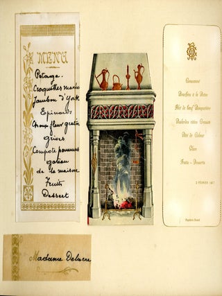 Menu scrapbook, Belgian 1906-1922